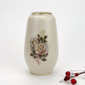 Vintage porcelain Bavarian vase for flowers made in 20th century Germany