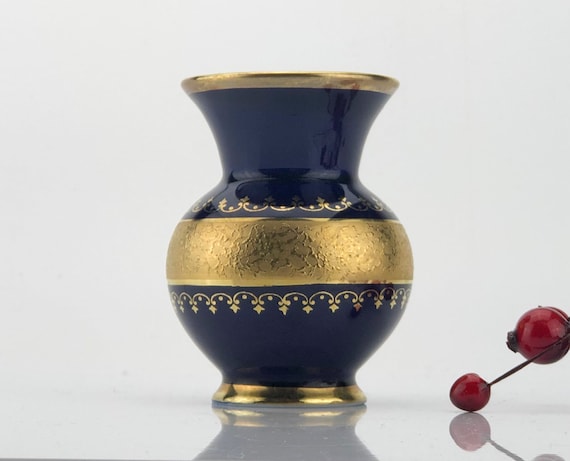 西ドイツ製 KPM ベルリン王立磁器製陶所 コバルトブルー