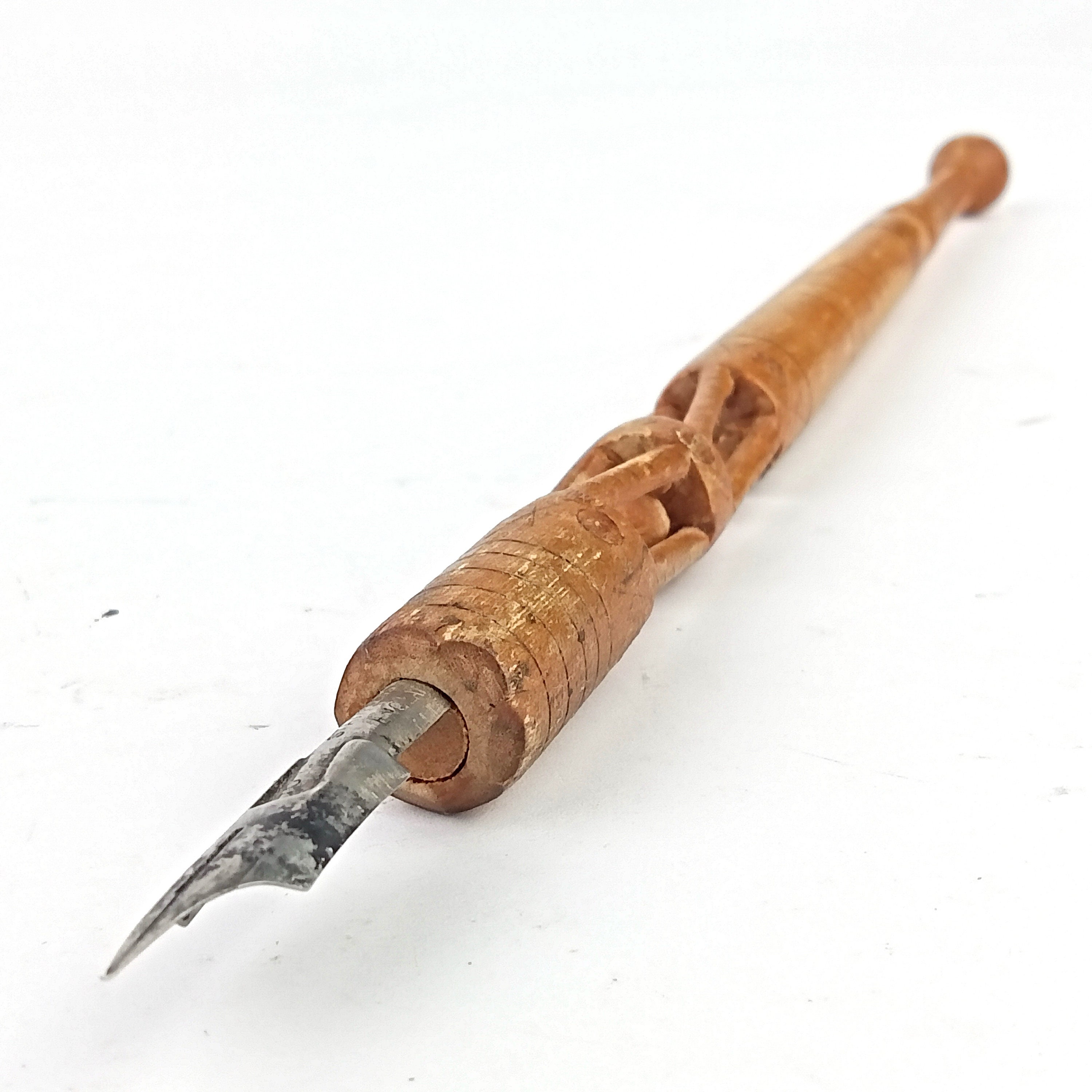 Vintage Fountain Pen With Wooden Handle. Handmade - Etsy