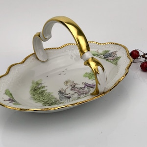 Bavarian antique dessert bowl made in 20th century Germany