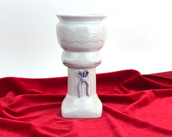 White decor vintage porcelain flower vase