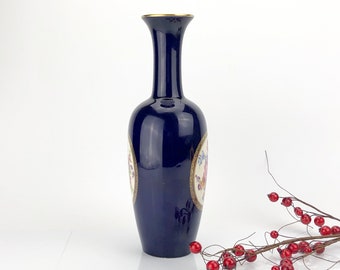 1960年代｜ドイツ｜コバルトブルーの花瓶 20 世紀ドイツのヴィンテージ コバルトブルーの花瓶 - Etsy 日本