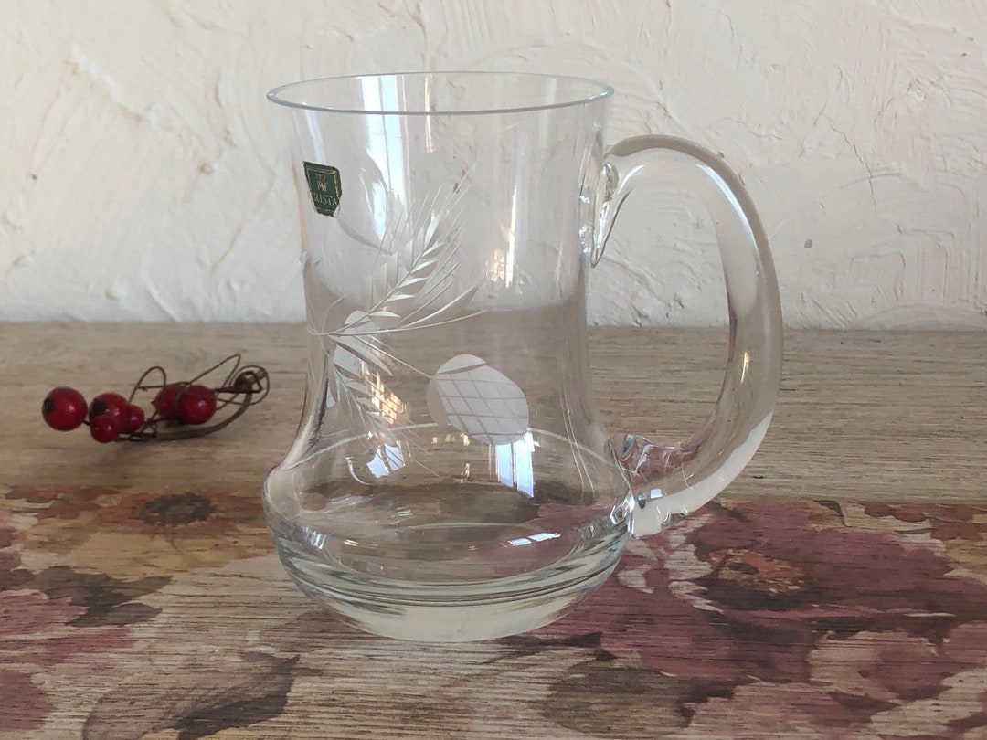 Unique Crystal Beer Mug With Glass Engraving by Cristal Etsy