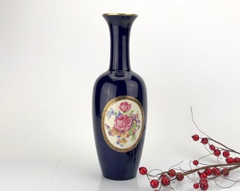 1960年代｜ドイツ｜コバルトブルーの花瓶 20 世紀ドイツのヴィンテージ コバルトブルーの花瓶 - Etsy 日本