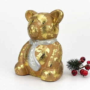 Ceramic glossy teddy bear figurine