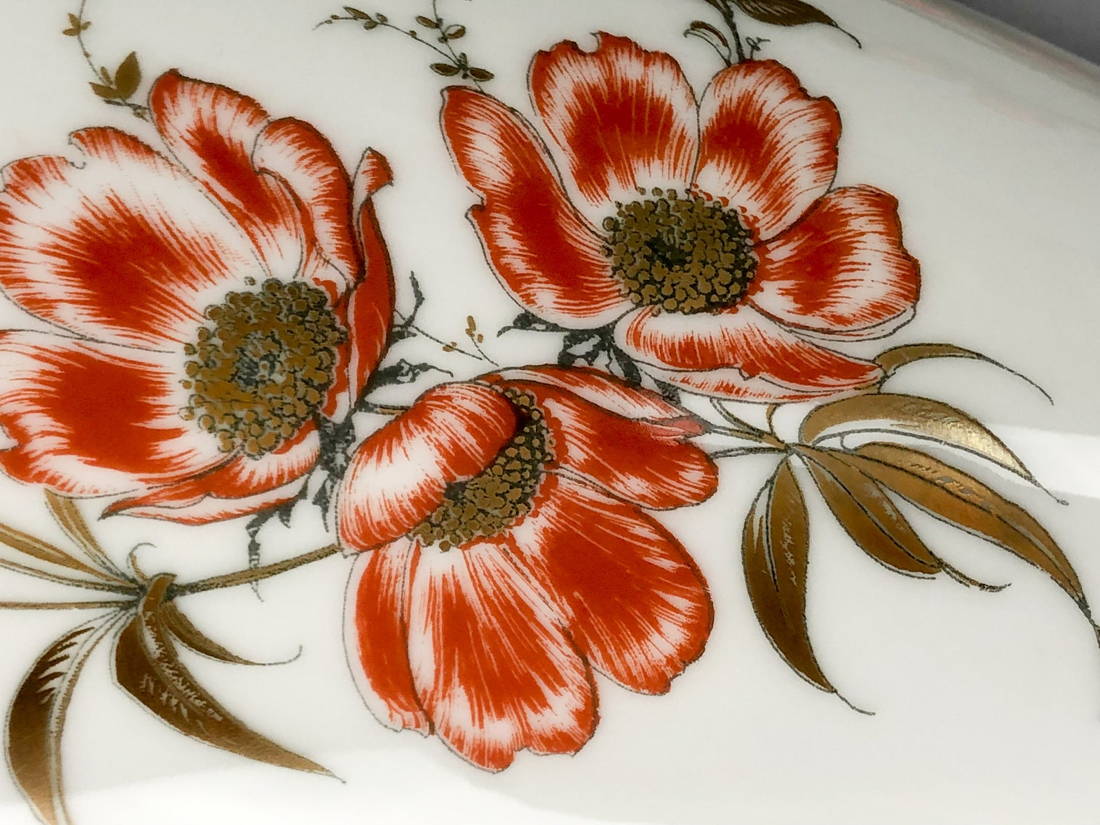 German Kaiser Flower Porcelain Vase Made in 20th Century Etsy