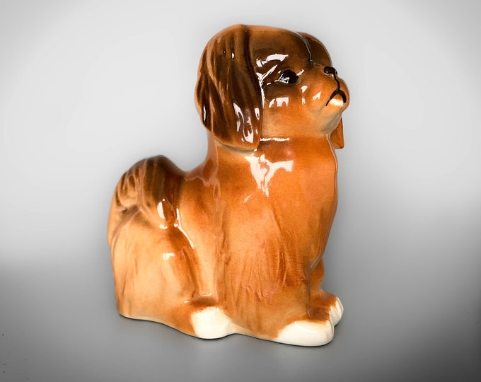 Varnished Vintage Dog Statue Vintage Dog Vintage Statue Etsy