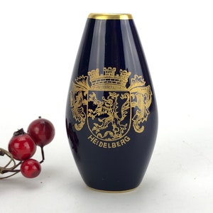Mini cobalt blue vase from Germany