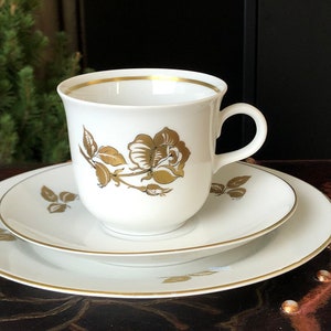 Vintage porcelain cup and saucers from Europe