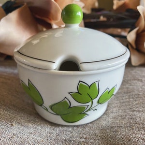 Arzberg Germany porcelain vintage kitchen sugar bowl