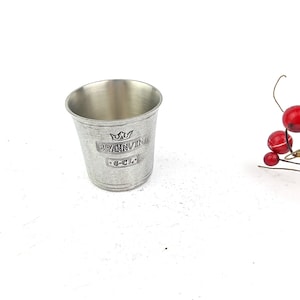 Vintage pewter drinking cup by Scandia tenn, Sweden