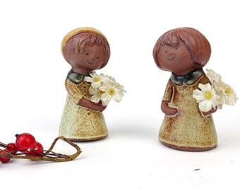 ヴィンテージ セラミックの精巧な彫像 2 体セット - Etsy 日本