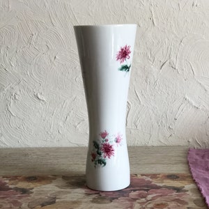 White decorative flower vase vintage item