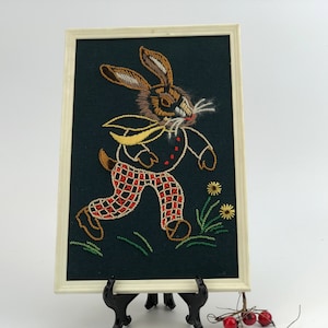Sown bunny picture from 20th century