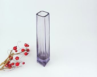 ヴィンテージ ドイツ デレンブルク ハルツ クリスタル ガラス花瓶