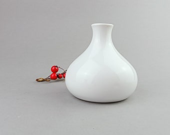 Vintage small white porcelain vase