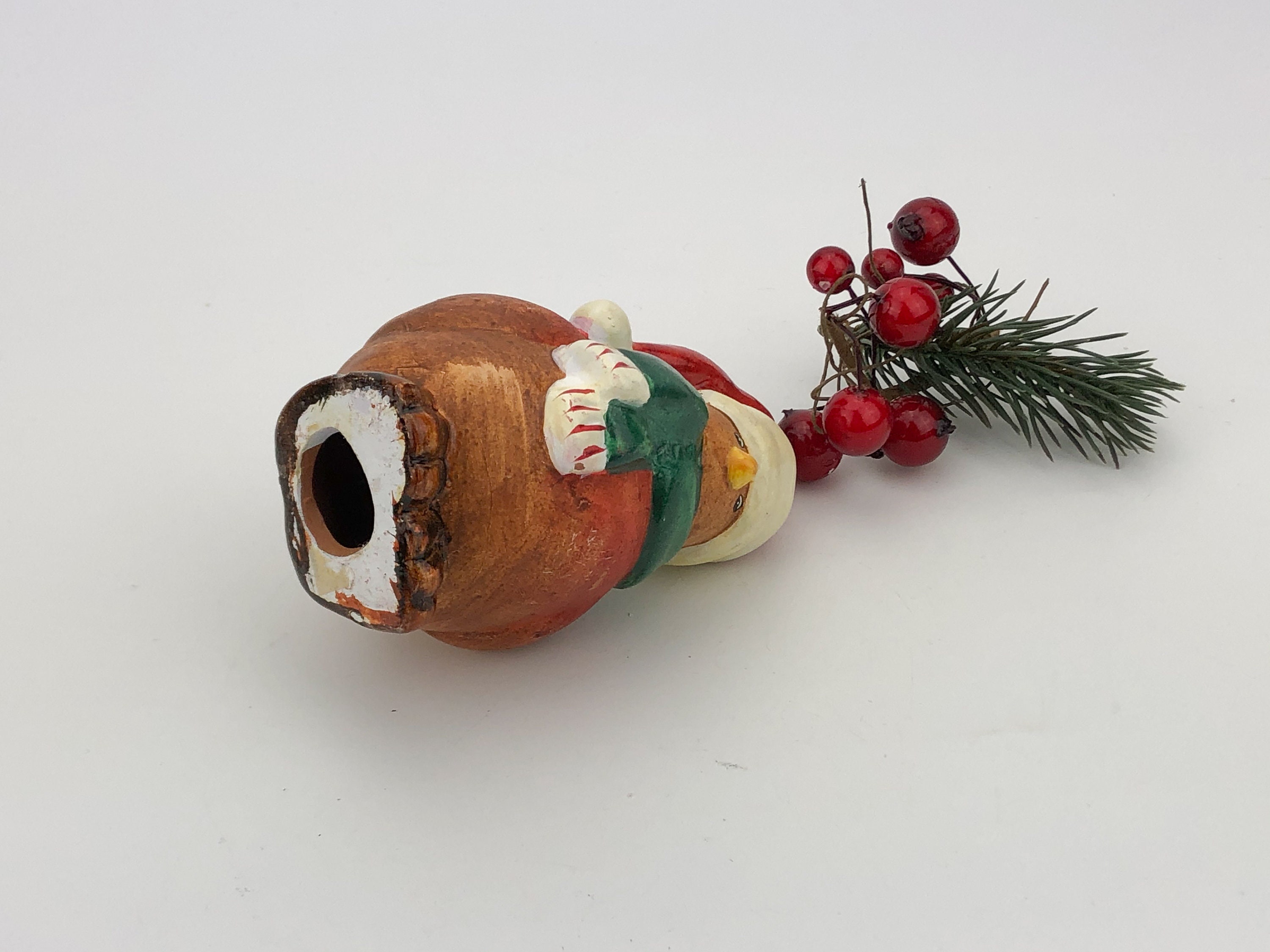 新年の帽子をかぶったオリジナルのクリスマス小鳥の置物 - Etsy 日本