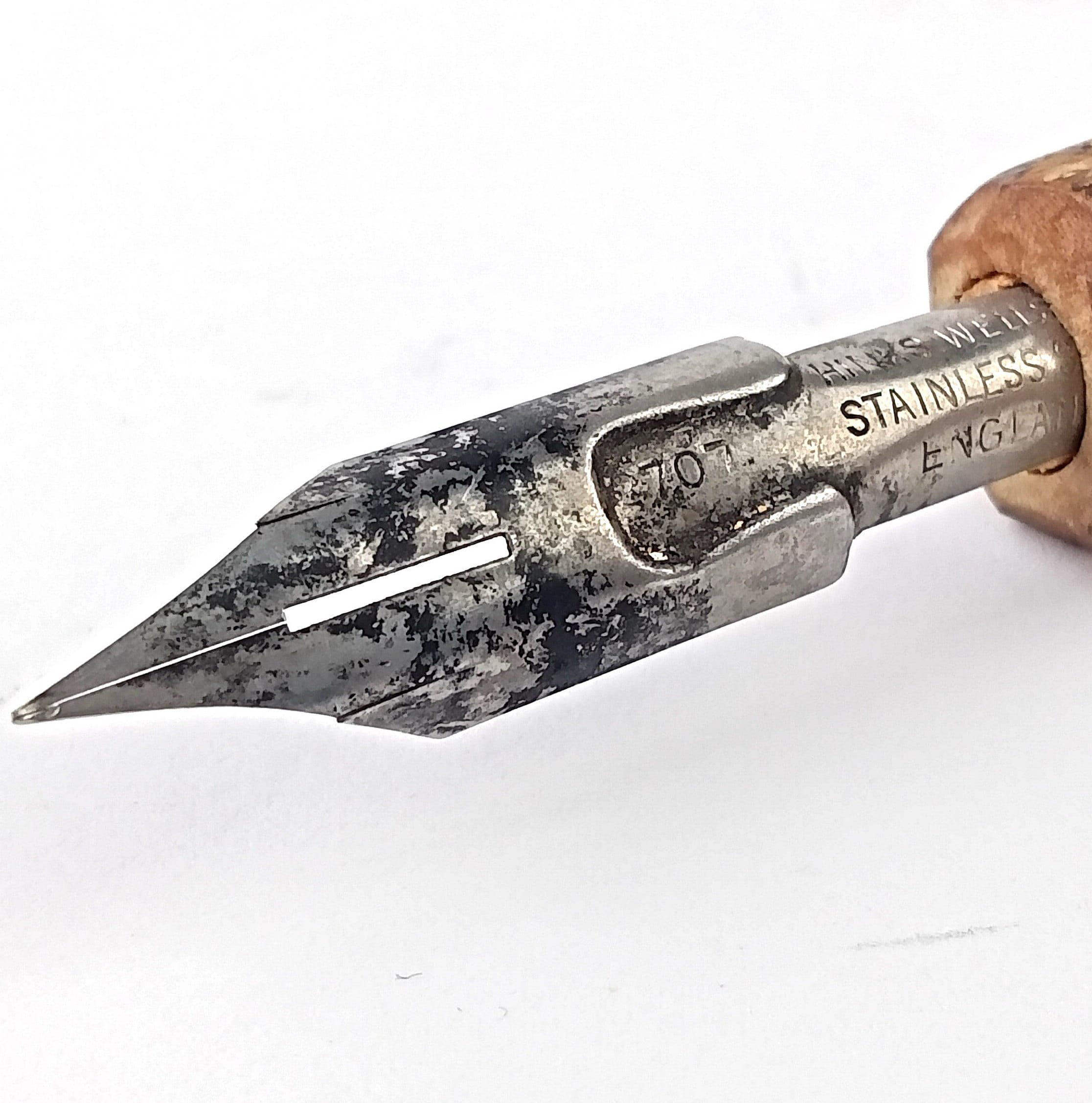 Vintage Fountain Pen With Wooden Handle. Handmade - Etsy
