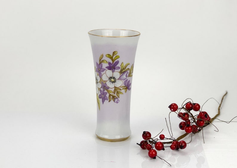 Kaiser Hand Painted Vase Made in Germany Old Vintage Items Etsy