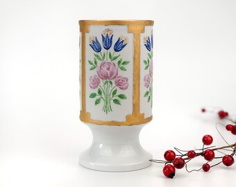 ハインリッヒが描いた白磁の装飾花瓶。ドイツ製 - Etsy 日本