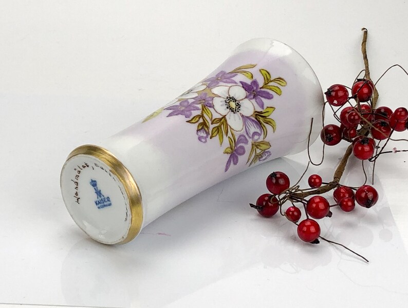 Kaiser Hand Painted Vase Made in Germany Old Vintage Items Etsy