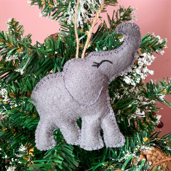 Elephant sale christmas ornaments