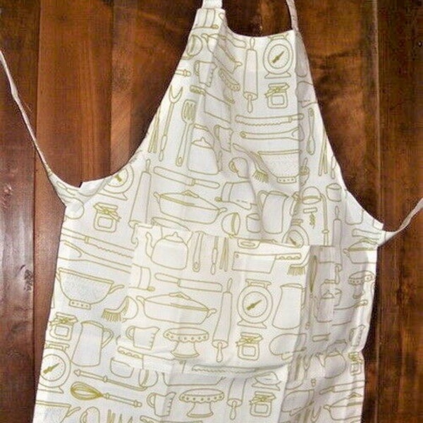 TABLIER DE CUISINE    en véritable madras pour cuisiniere en herbe comme maman