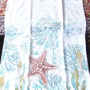 TOWEL hand towel, Fancy SEA PRINT towel