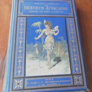DESERTOS AFRICANOS de Armand Lapointe, edição de 1878, livro antigo