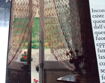 Brise-bise Crocheté Main Sur Mesure - Motif Famille De Chouettes - Artisanat Français (Sylvette Raisonnier)