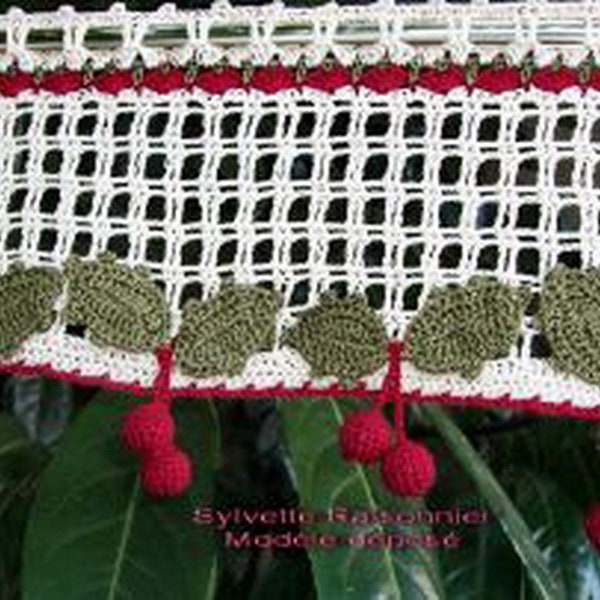 BRISE BISE crochet HANDMADE French craftsmanship creation Sylvette Raisonnier cherries to order