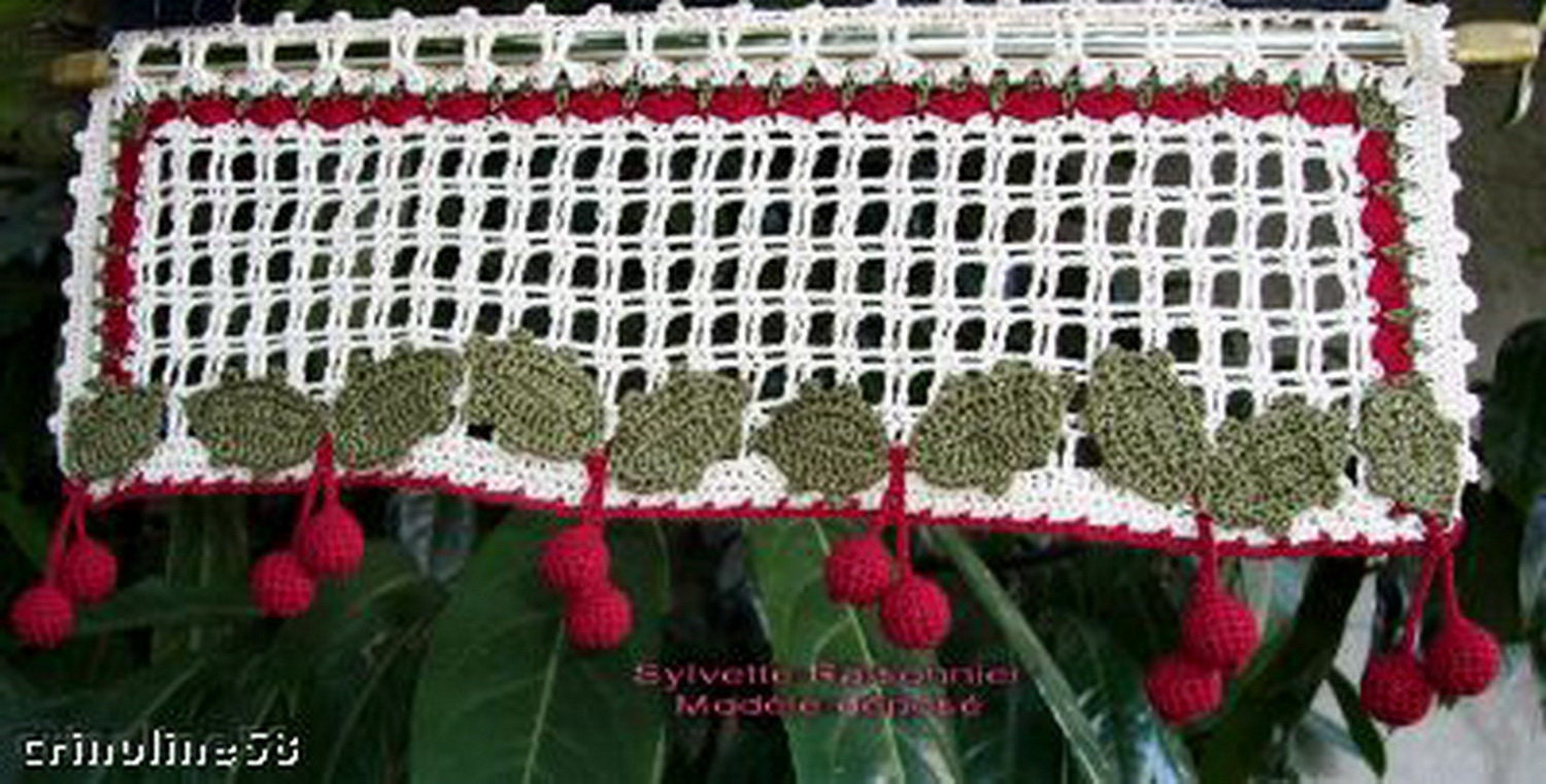Brise Bise Crochet Fait Main Artisanat Français Création Sylvette Raisonnier Les Cerises