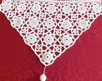 Brise-bise (cantonnière) Au Crochet Artisanal Français - Sur Mesure (couleur Et Dimensions Au Choix) - 100% Coton - Neuf