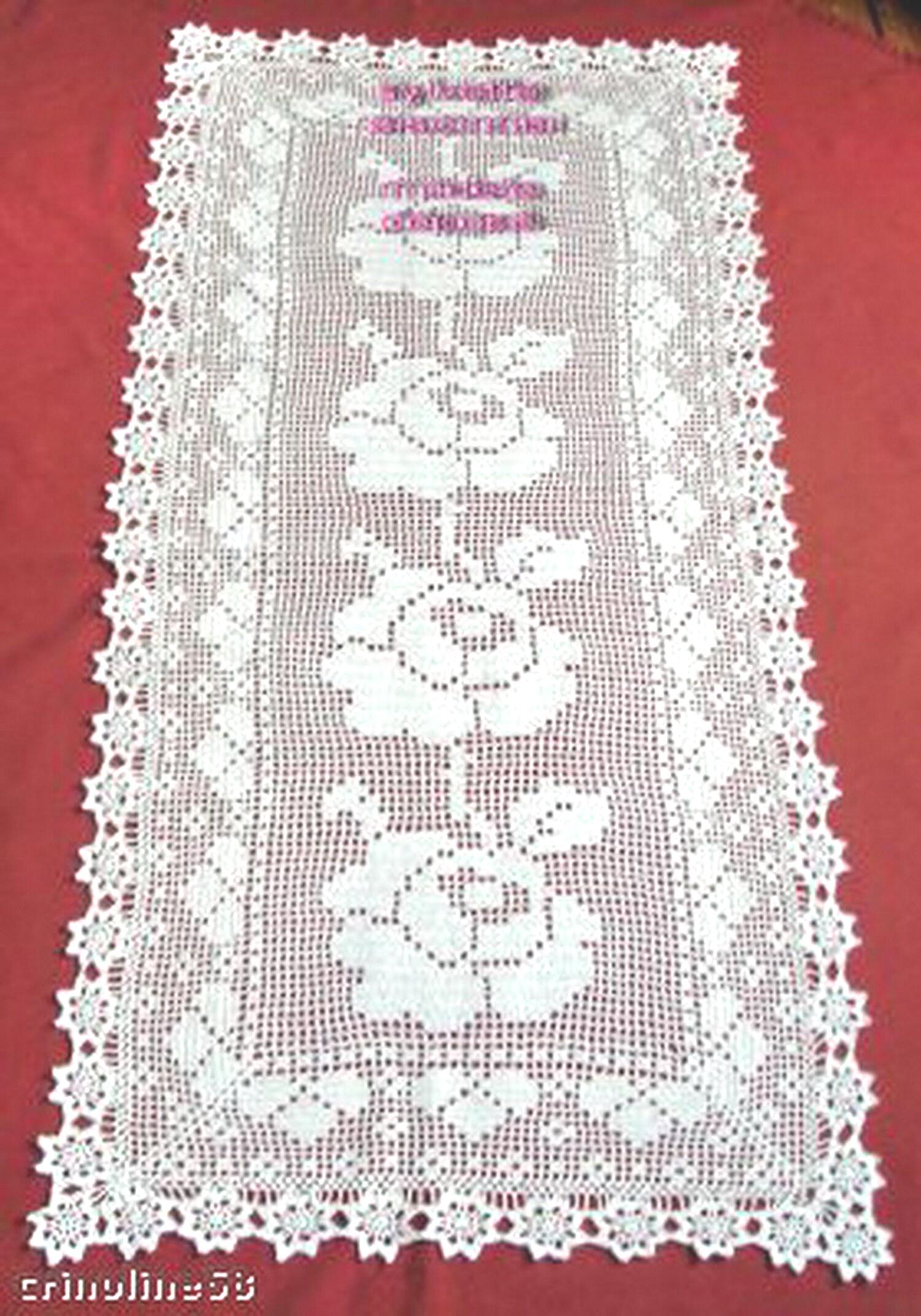 RIDEAU CROCHET ARTISANAT FRANCAIS SUR MESURE CREATION S RAISONNIER | eBay