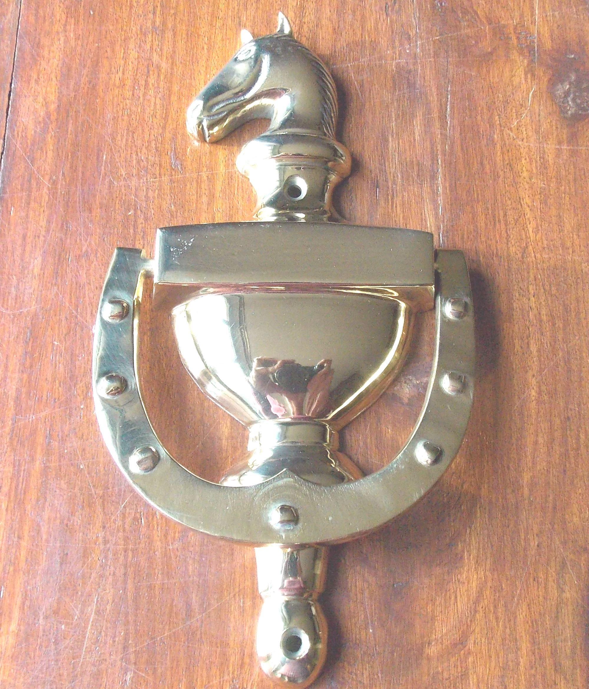 Türklopfring Diable Heurtoir Klopfring Ancien Figurine Murale