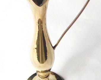EWER VASE SOLIFLORE in solid brass handcrafted