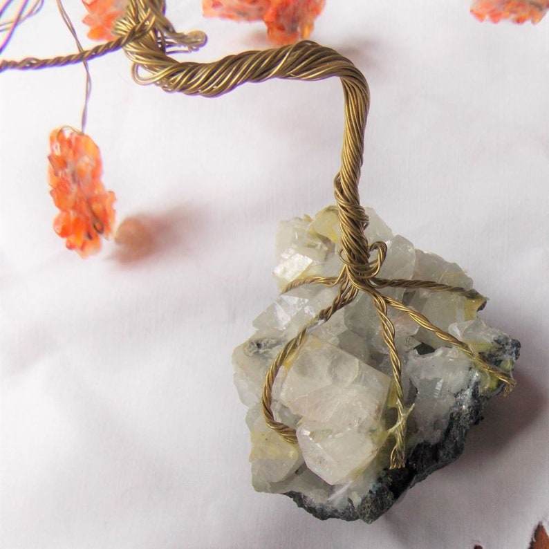BONSAI ARBRE of LIFE in semi-precious cornaline stone