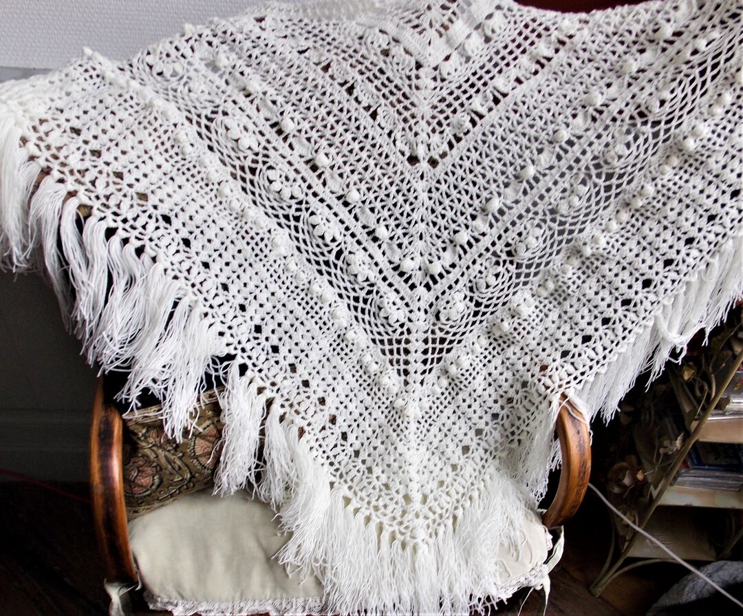 NAPPERONS CROCHET MAIN création S Raisonnier en fil fin lot de 2 en gamme de rose Indien - Canada