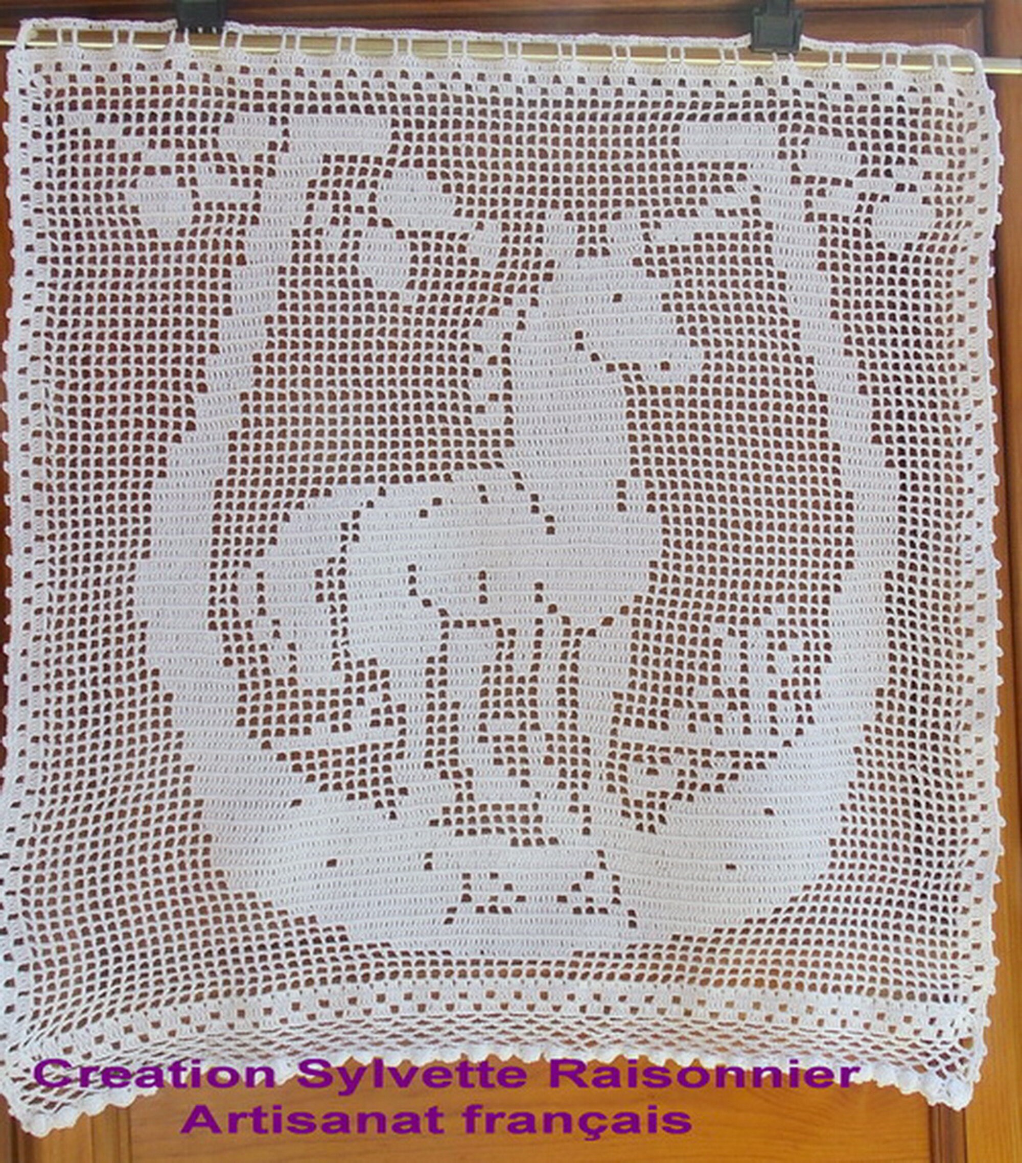 Brise Bise Rideau Crochet