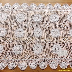 ART CROCHET DILIE handcrafted fine rectangular thread 30x45 image 1