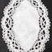 Napperon Rond Brodé Main Dentelle Aux Fuseaux, 49 Cm, Blanc, Fait Main