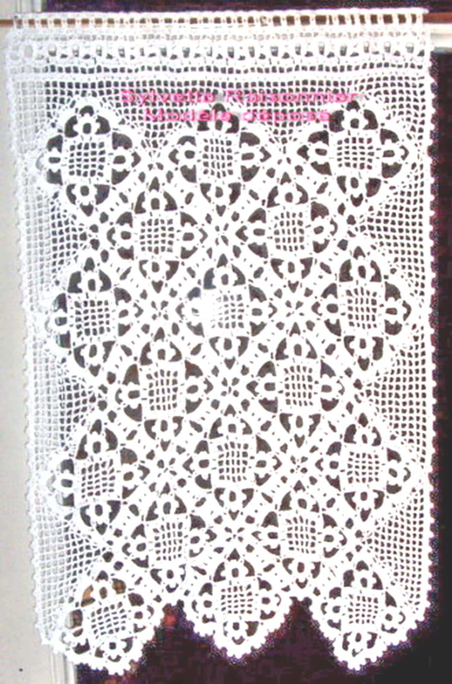 RIDEAU CROCHET ARTISANAT FRANCAIS CREATION S.RAISONNIER sur mesures - eBay