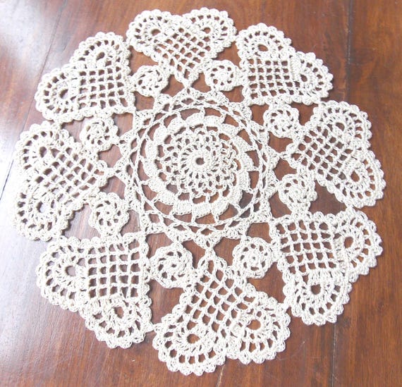 Napperon Crochet D'Art Sylvette Raisonnier Artisanat Francais Ecru 53