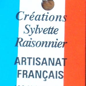 Cortina/brise de ganchillo hecha a mano, artesanía francesa, diseño Sylvette Raisonnier, modelo Belle imagen 4