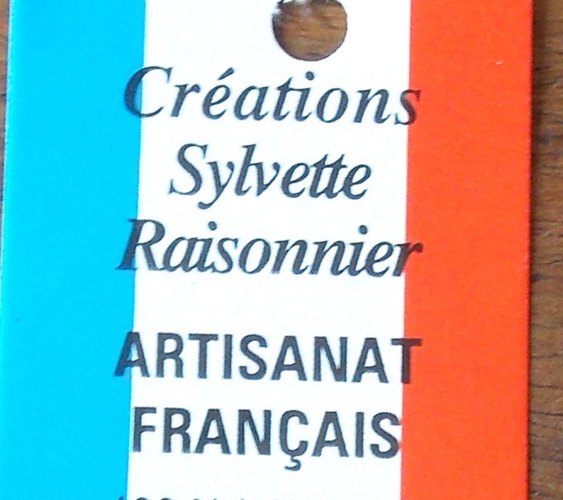 Cortina/brise de ganchillo hecha a mano, artesanía francesa, diseño Sylvette Raisonnier, modelo Belle imagen 4