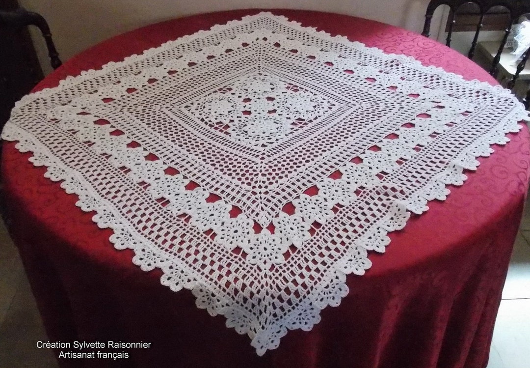 Napperons au crochet en coton blanc napperon pour - France