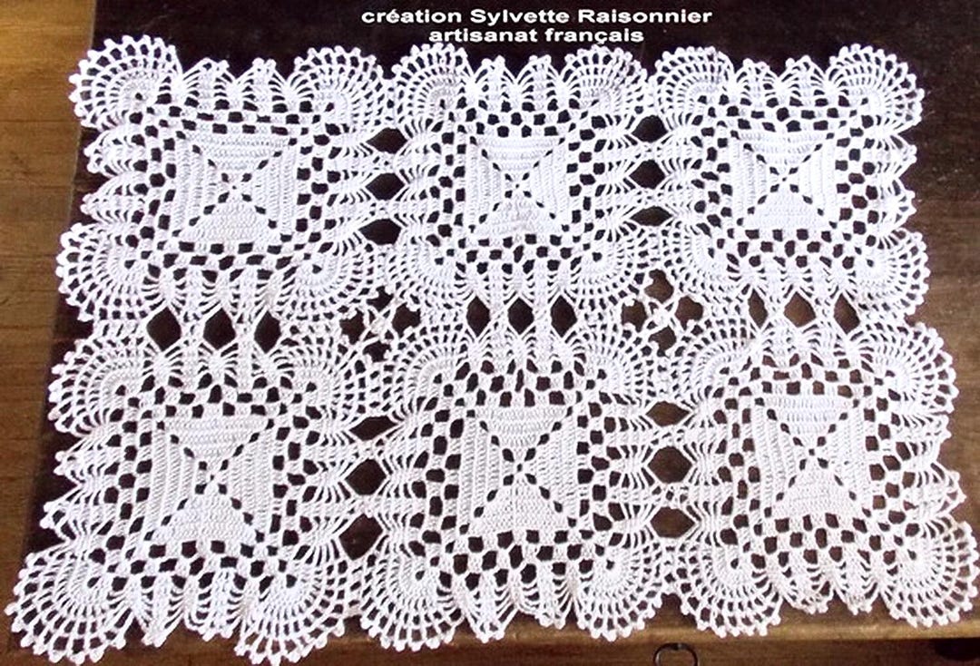 Lot De 5 Napperons/dessous De Verre En Coton Perlé - Fait Main En France Par Sylvette Raisonnier