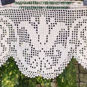 BRISE BISE curtain HANDMADE CROCHET French craftsmanship creation Sylvette Raisonnier frizelette model