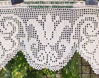 BRISE BISE curtain HANDMADE CROCHET French craftsmanship creation Sylvette Raisonnier frizelette model