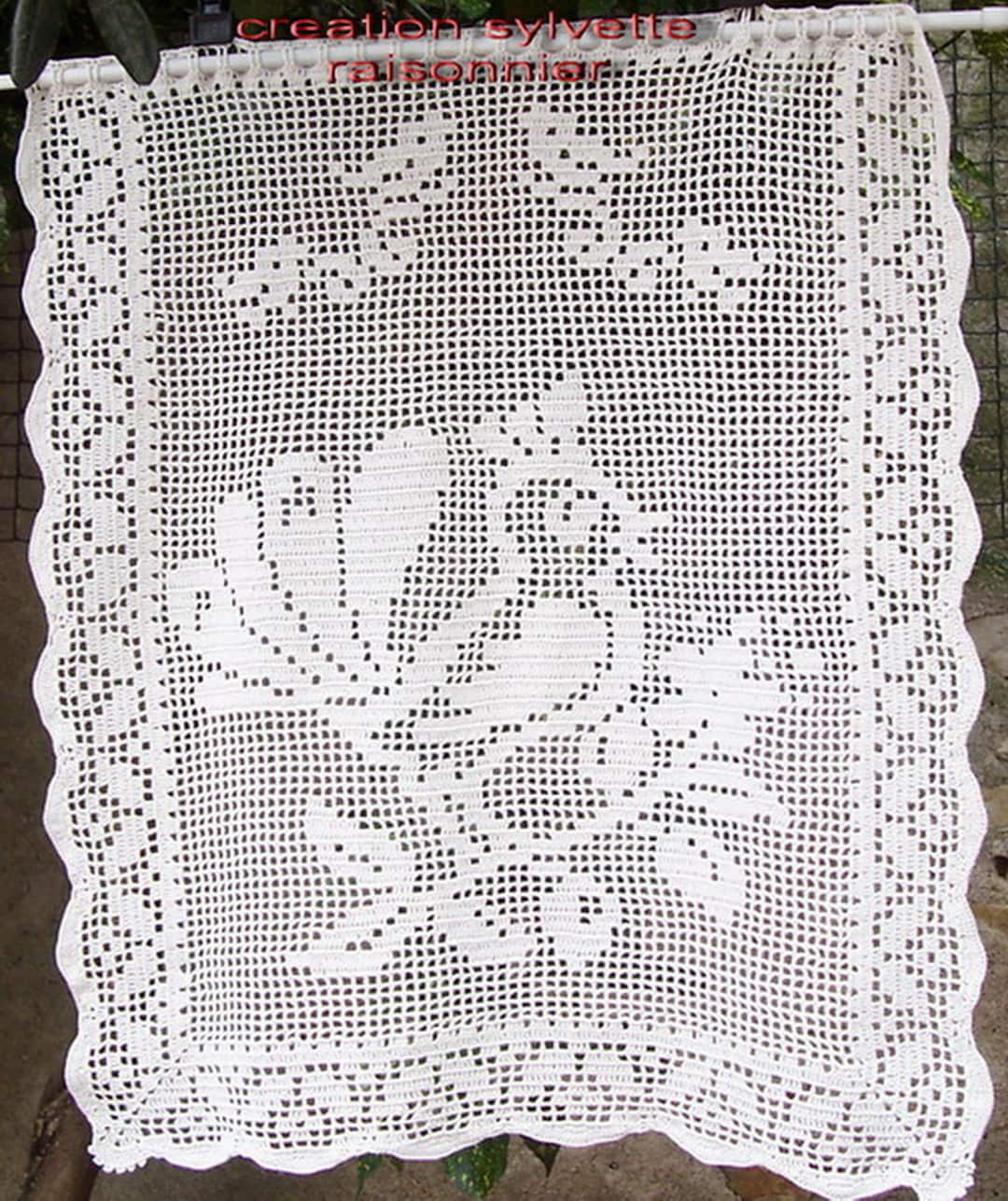 NAPPERON CROCHET d'ART CREATION SYLVETTE RAISONNIER ARTISANAT FRANCAIS
